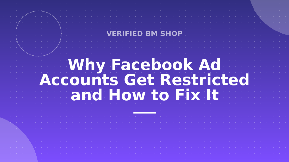 Facebook ad accounts get restricted