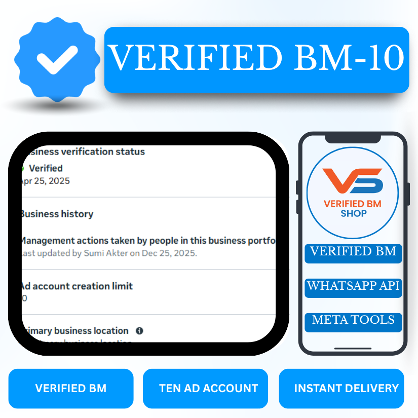 Buy Verified BM 10 | Real Documents Verified Facebook Business Manager