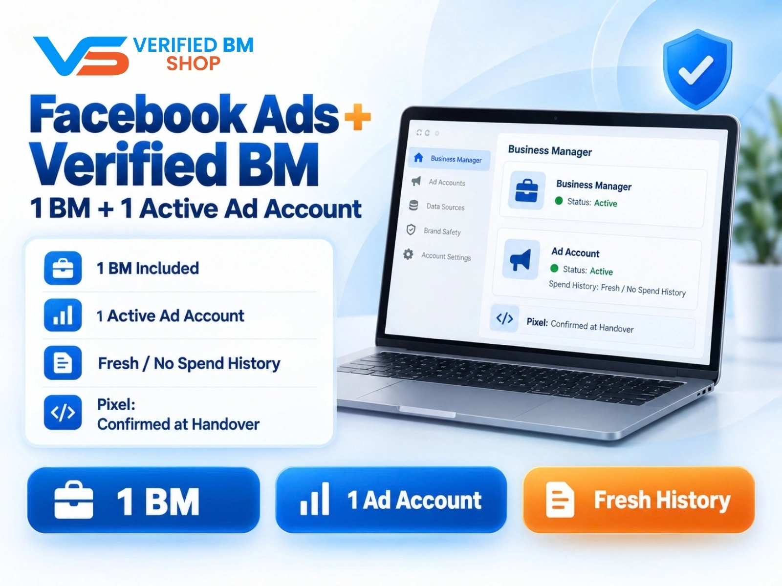 Facebook Ads Account + Verified BM Bundle