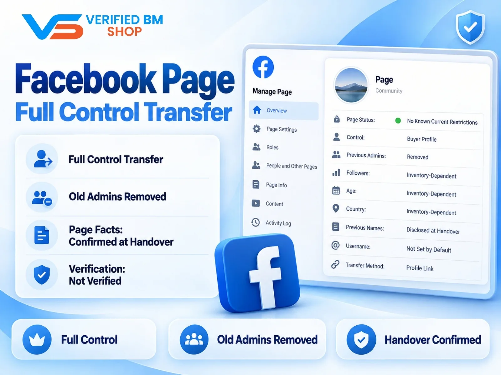 Facebook Page - Full Control Transfer