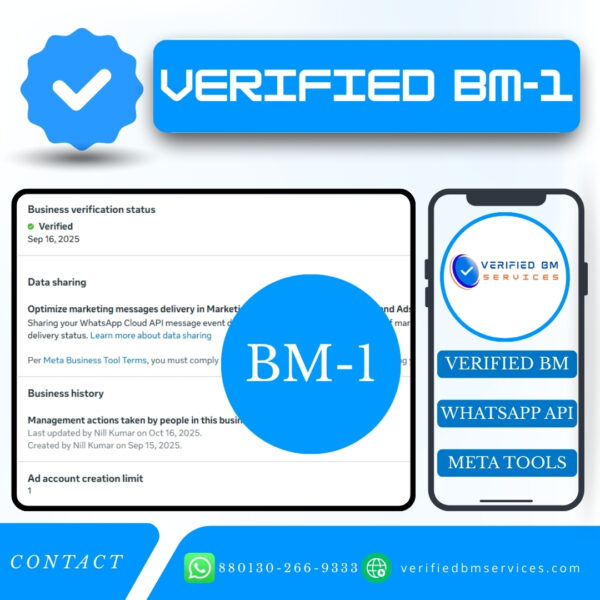 Buy Verified BM 1 | Verified Facebook Business Manager